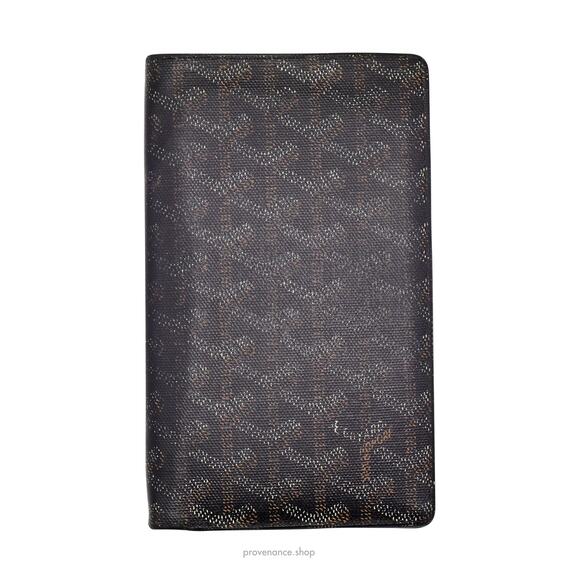 🔴 St. Roch Vertical Long Wallet - Black Goyardine - Picture 1 of 6